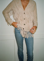 Suede Fringe Jacket